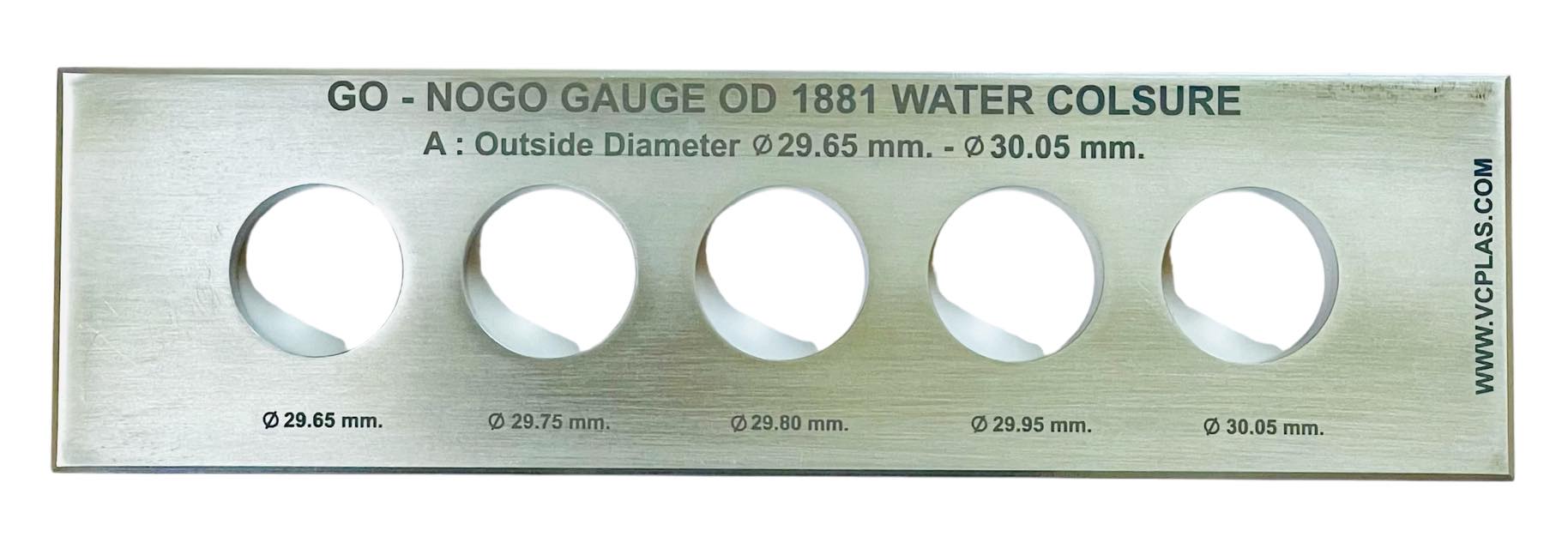 GO NOGO GAUGE cap seal